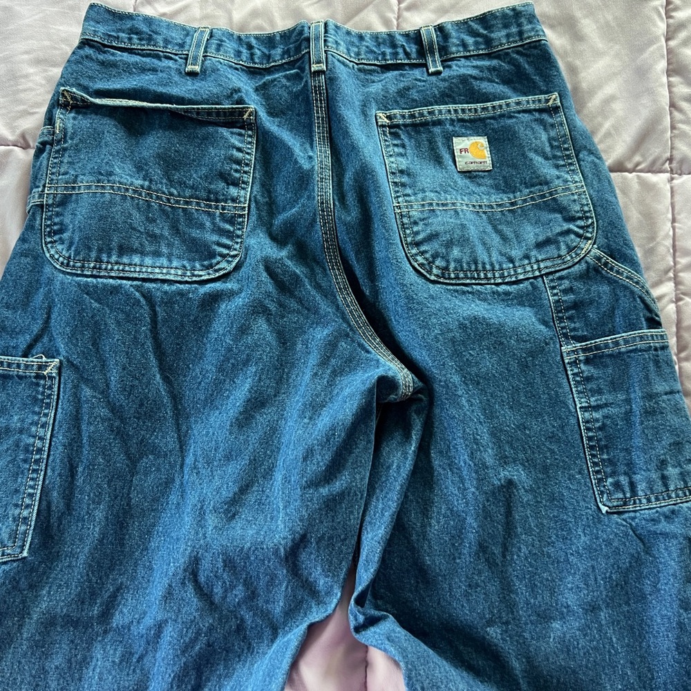 Carhartt Men's Relaxed Fit Blue Jeans FR Cat2 Fire Resistant Rating